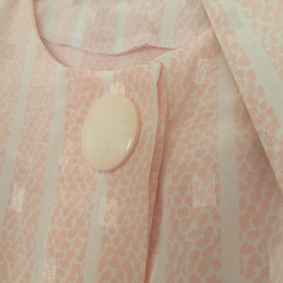 Vintage A Line Dress by Luci Fellini / Soft Pink / Fits Medium to Slim Large - Picture 7 of 7